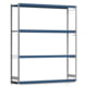 Weitspannregal EMIL - 3.000 x 2.570 x 600 mm (HxBxT) - Fachlast 400 kg - Grundregal - Stahlfachböden - Lagerregal Weitspannregal EMIL - 3.000 x 2.570 x 600 mm (HxBxT) - Fachlast 400 kg - Grundregal - Stahlfachböden - Lagerregal