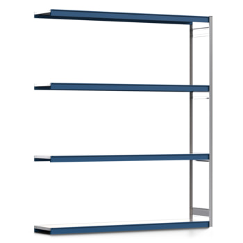Weitspannregal EMIL - 3.000 x 2.570 x 500 mm (HxBxT) - Fachlast 400 kg - Anbauregal - Stahlfachböden - Lagerregal Weitspannregal EMIL - 3.000 x 2.570 x 500 mm (HxBxT) - Fachlast 400 kg - Anbauregal - Stahlfachböden - Lagerregal