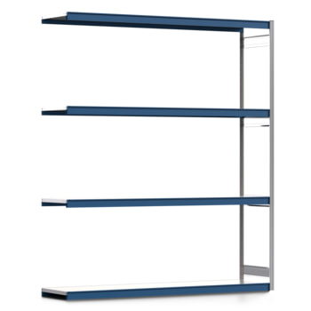 Weitspannregal EMIL - 3.000 x 2.570 x 600 mm (HxBxT) - Fachlast 400 kg - Anbauregal - Stahlfachböden - Lagerregal Weitspannregal EMIL - 3.000 x 2.570 x 600 mm (HxBxT) - Fachlast 400 kg - Anbauregal - Stahlfachböden - Lagerregal