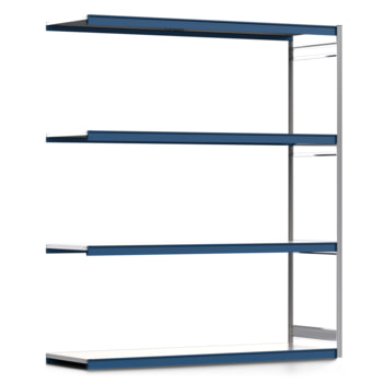 Weitspannregal EMIL - 3.000 x 2.570 x 800 mm (HxBxT) - Fachlast 400 kg - Anbauregal - Stahlfachböden - Lagerregal Weitspannregal EMIL - 3.000 x 2.570 x 800 mm (HxBxT) - Fachlast 400 kg - Anbauregal - Stahlfachböden - Lagerregal