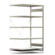Fachbodenregal mit Tiefenriegel - 250 kg - 2.000 x 1.285 x 800 mm (HxBxT) - Anbauregal - verzinkt - Lagerregal - Steckregal - BERT Fachbodenregal mit Tiefenriegel - 250 kg - 2.000 x 1.285 x 800 mm (HxBxT) - Anbauregal - verzinkt - Lagerregal - Steckregal - BERT
