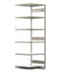 Fachbodenregal mit Tiefenriegel - 250 kg - 2.500 x 875 x 800 mm (HxBxT) - Anbauregal - verzinkt - Lagerregal - Steckregal - BERT Fachbodenregal mit Tiefenriegel - 250 kg - 2.500 x 875 x 800 mm (HxBxT) - Anbauregal - verzinkt - Lagerregal - Steckregal - BERT
