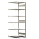 Fachbodenregal mit Tiefenriegel - 250 kg - 2.500 x 1.005 x 800 mm (HxBxT) - Anbauregal - verzinkt - Lagerregal - Steckregal - BERT Fachbodenregal mit Tiefenriegel - 250 kg - 2.500 x 1.005 x 800 mm (HxBxT) - Anbauregal - verzinkt - Lagerregal - Steckregal - BERT