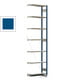 Fachbodenregal mit Tiefenriegel - 250 kg - 3.000 x 875 x 300 mm (HxBxT) - Anbauregal - Rahmen enzianblau - Böden verzinkt, Steckregal BERT Fachbodenregal mit Tiefenriegel - 250 kg - 3.000 x 875 x 300 mm (HxBxT) - Anbauregal - Rahmen enzianblau - Böden verzinkt, Steckregal BERT
