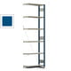 Fachbodenregal mit Tiefenriegel - 250 kg - 2.500 x 875 x 300 mm (HxBxT) - Anbauregal - Rahmen enzianblau - Böden verzinkt - Steckregal Fachbodenregal mit Tiefenriegel - 250 kg - 2.500 x 875 x 300 mm (HxBxT) - Anbauregal - Rahmen enzianblau - Böden verzinkt - Steckregal
