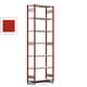 Fachbodenregal mit Tiefenriegel - 250 kg - 3.000 x 1.005 x 400 mm (HxBxT) - Grundregal - Rahmen feuerrot - Böden verzinkt, Steckregal BERT Fachbodenregal mit Tiefenriegel - 250 kg - 3.000 x 1.005 x 400 mm (HxBxT) - Grundregal - Rahmen feuerrot - Böden verzinkt, Steckregal BERT