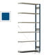 Fachbodenregal mit Tiefenriegel - 350 kg - 2.500 x 1.285 x 326 mm (HxBxT) - Anbauregal - 6 Böden - enzianblau - Lagerregal - Steckregal BERT Fachbodenregal mit Tiefenriegel - 350 kg - 2.500 x 1.285 x 326 mm (HxBxT) - Anbauregal - 6 Böden - enzianblau - Lagerregal - Steckregal BERT