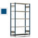 Fachbodenregal mit Tiefenriegel - 350 kg - 2.000 x 1.341 x 426 mm (HxBxT) - Grundregal - 5 Böden - enzianblau - Lagerregal - Steckregal BERT Fachbodenregal mit Tiefenriegel - 350 kg - 2.000 x 1.341 x 426 mm (HxBxT) - Grundregal - 5 Böden - enzianblau - Lagerregal - Steckregal BERT