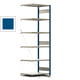 Fachbodenregal mit Tiefenriegel - 350 kg - 2.500 x 875 x 626 mm (HxBxT) - Anbauregal - 6 Böden - enzianblau - Lagerregal - Steckregal BERT Fachbodenregal mit Tiefenriegel - 350 kg - 2.500 x 875 x 626 mm (HxBxT) - Anbauregal - 6 Böden - enzianblau - Lagerregal - Steckregal BERT