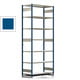Fachbodenregal mit Tiefenriegel - 350 kg - 3.000 x 1.341 x 626 mm (HxBxT) - Grundregal - 7 Böden - enzianblau - Lagerregal - Steckregal BERT Fachbodenregal mit Tiefenriegel - 350 kg - 3.000 x 1.341 x 626 mm (HxBxT) - Grundregal - 7 Böden - enzianblau - Lagerregal - Steckregal BERT