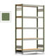 Fachbodenregal Tiefenriegel - 250 kg - 2.000 x 1.285 x 400 mm (HxBxT) - Grundregal - resedagrün - 5 Holzböden - Lagerregal - Steckregal BERT Fachbodenregal Tiefenriegel - 250 kg - 2.000 x 1.285 x 400 mm (HxBxT) - Grundregal - resedagrün - 5 Holzböden - Lagerregal - Steckregal BERT