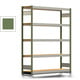 Fachbodenregal Tiefenriegel - 250 kg - 2.000 x 1.695 x 400 mm (HxBxT) - Grundregal - resedagrün - 5 Holzböden - Lagerregal - Steckregal BERT Fachbodenregal Tiefenriegel - 250 kg - 2.000 x 1.695 x 400 mm (HxBxT) - Grundregal - resedagrün - 5 Holzböden - Lagerregal - Steckregal BERT