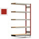 Fachbodenregal Tiefenriegel - 250 kg - 2.000 x 1.285 x 400 mm (HxBxT) - Anbauregal - feuerrot - 5 Holzböden - Lagerregal - Steckregal BERT Fachbodenregal Tiefenriegel - 250 kg - 2.000 x 1.285 x 400 mm (HxBxT) - Anbauregal - feuerrot - 5 Holzböden - Lagerregal - Steckregal BERT