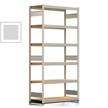 Fachbodenregal Tiefenriegel - 250 kg - 2.500 x 1.285 x 500 mm (HxBxT) - Grundregal - lichtgrau - 6 Holzböden - Lagerregal - Steckregal BERT Fachbodenregal Tiefenriegel - 250 kg - 2.500 x 1.285 x 500 mm (HxBxT) - Grundregal - lichtgrau - 6 Holzböden - Lagerregal - Steckregal BERT