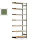 Fachbodenregal Tiefenriegel - 250 kg - 3.000 x 1.285 x 500 mm (HxBxT) - Anbauregal - resedagrün - 7 Holzböden - Lagerregal - Steckregal BERT Fachbodenregal Tiefenriegel - 250 kg - 3.000 x 1.285 x 500 mm (HxBxT) - Anbauregal - resedagrün - 7 Holzböden - Lagerregal - Steckregal BERT