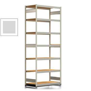 Fachbodenregal Tiefenriegel - 250 kg - 3.000 x 1.285 x 600 mm (HxBxT) - Grundregal - lichtgrau - 7 Holzböden - Lagerregal - Steckregal BERT Fachbodenregal Tiefenriegel - 250 kg - 3.000 x 1.285 x 600 mm (HxBxT) - Grundregal - lichtgrau - 7 Holzböden - Lagerregal - Steckregal BERT