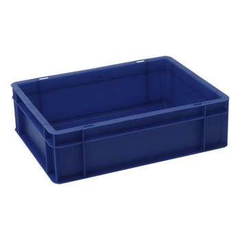 Eurobehälter, Größe 1, 120 x 300 x 400 mm (HxBxT), blau Eurobehälter, Größe 1, 120 x 300 x 400 mm (HxBxT), blau