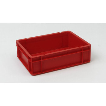 Eurobehälter, Größe 1, 120 x 300 x 400 mm (HxBxT), rot Eurobehälter, Größe 1, 120 x 300 x 400 mm (HxBxT), rot