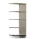 Fachbodenregal mit Seitenwand - 350 kg - 2.000 x 875 x 600 mm (HxBxT) - Anbauregal - 5 Böden - verzinkt - Lagerregal - Steckregal - BERT Fachbodenregal mit Seitenwand - 350 kg - 2.000 x 875 x 600 mm (HxBxT) - Anbauregal - 5 Böden - verzinkt - Lagerregal - Steckregal - BERT