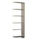 Fachbodenregal mit Seitenwand - 350 kg - 2.500 x 875 x 300 mm (HxBxT) - Anbauregal - 6 Böden - verzinkt - Lagerregal - Steckregal - BERT Fachbodenregal mit Seitenwand - 350 kg - 2.500 x 875 x 300 mm (HxBxT) - Anbauregal - 6 Böden - verzinkt - Lagerregal - Steckregal - BERT