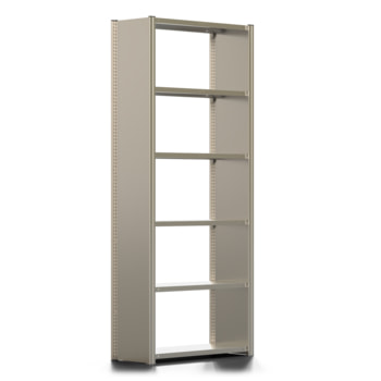 Fachbodenregal mit Seitenwand - 350 kg - 2.500 x 1.061 x 400 mm (HxBxT) - Grundregal - 6 Böden - verzinkt - Lagerregal - Steckregal - BERT Fachbodenregal mit Seitenwand - 350 kg - 2.500 x 1.061 x 400 mm (HxBxT) - Grundregal - 6 Böden - verzinkt - Lagerregal - Steckregal - BERT