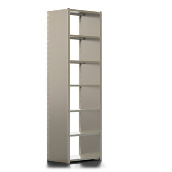 Fachbodenregal mit Seitenwand - 350 kg - 3.000 x 931 x 600 mm (HxBxT) - Grundregal - 7 Böden - verzinkt - Lagerregal - Steckregal - BERT Fachbodenregal mit Seitenwand - 350 kg - 3.000 x 931 x 600 mm (HxBxT) - Grundregal - 7 Böden - verzinkt - Lagerregal - Steckregal - BERT