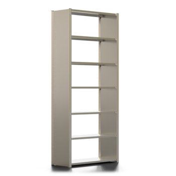 Fachbodenregal mit Seitenwand - 350 kg - 3.000 x 1.341 x 500 mm (HxBxT) - Grundregal - 7 Böden - verzinkt - Lagerregal - Steckregal - BERT Fachbodenregal mit Seitenwand - 350 kg - 3.000 x 1.341 x 500 mm (HxBxT) - Grundregal - 7 Böden - verzinkt - Lagerregal - Steckregal - BERT