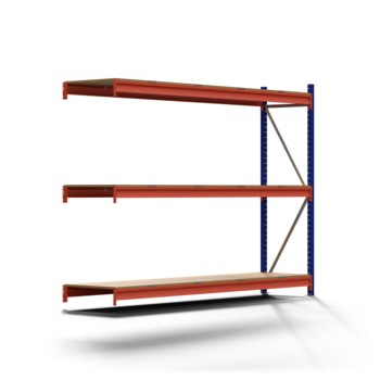 Weitspannregal EMMA - 2.000 x 2.700 x 600 mm (HxBxT) - Fachlast 700 kg - Holzböden - Lagerregal - Anbauregal Weitspannregal EMMA - 2.000 x 2.700 x 600 mm (HxBxT) - Fachlast 700 kg - Holzböden - Lagerregal - Anbauregal