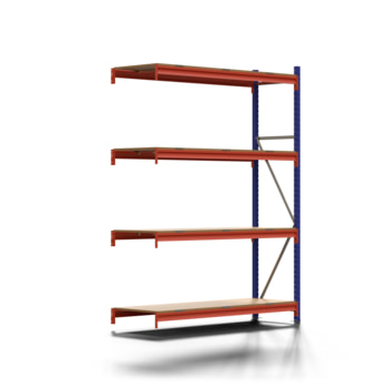 Weitspannregal EMMA - 2.500 x 1.850 x 600 mm (HxBxT) - Fachlast 790 kg - Holzböden - Lagerregal - Anbauregal Weitspannregal EMMA - 2.500 x 1.850 x 600 mm (HxBxT) - Fachlast 790 kg - Holzböden - Lagerregal - Anbauregal