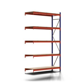 Weitspannregal EMMA - 3.000 x 1.850 x 600 mm (HxBxT) - Fachlast 790 kg - Holzböden - Lagerregal - Anbauregal Weitspannregal EMMA - 3.000 x 1.850 x 600 mm (HxBxT) - Fachlast 790 kg - Holzböden - Lagerregal - Anbauregal
