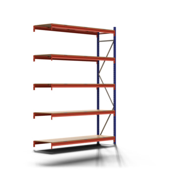 Weitspannregal EMMA - 3.000 x 2.250 x 600 mm (HxBxT) - Fachlast 660 kg - Holzböden - Lagerregal - Anbauregal Weitspannregal EMMA - 3.000 x 2.250 x 600 mm (HxBxT) - Fachlast 660 kg - Holzböden - Lagerregal - Anbauregal