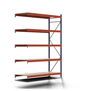 Weitspannregal EMMA - 3.000 x 2.250 x 800 mm (HxBxT) - Fachlast 660 kg - Holzböden - Lagerregal - Anbauregal Weitspannregal EMMA - 3.000 x 2.250 x 800 mm (HxBxT) - Fachlast 660 kg - Holzböden - Lagerregal - Anbauregal