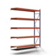 Weitspannregal EMMA - 3.000 x 2.700 x 600 mm (HxBxT) - Fachlast 700 kg - Holzböden - Lagerregal - Anbauregal Weitspannregal EMMA - 3.000 x 2.700 x 600 mm (HxBxT) - Fachlast 700 kg - Holzböden - Lagerregal - Anbauregal