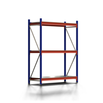 Weitspannregal EMMA - 2.000 x 1.500 x 600 mm (HxBxT) - Fachlast 622 kg - Stahlböden - Lagerregal - Grundregal Weitspannregal EMMA - 2.000 x 1.500 x 600 mm (HxBxT) - Fachlast 622 kg - Stahlböden - Lagerregal - Grundregal