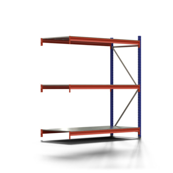 Weitspannregal EMMA - 2.000 x 1.850 x 800 mm (HxBxT) - Fachlast 580 kg - Stahlböden - Lagerregal - Anbauregal Weitspannregal EMMA - 2.000 x 1.850 x 800 mm (HxBxT) - Fachlast 580 kg - Stahlböden - Lagerregal - Anbauregal