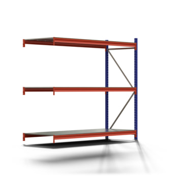 Weitspannregal EMMA - 2.000 x 2.250 x 800 mm (HxBxT) - Fachlast 660 kg - Stahlböden - Lagerregal - Anbauregal Weitspannregal EMMA - 2.000 x 2.250 x 800 mm (HxBxT) - Fachlast 660 kg - Stahlböden - Lagerregal - Anbauregal