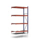 Weitspannregal EMMA - 2.500 x 1.500 x 600 mm (HxBxT) - Fachlast 622 kg - Stahlböden - Lagerregal - Anbauregal Weitspannregal EMMA - 2.500 x 1.500 x 600 mm (HxBxT) - Fachlast 622 kg - Stahlböden - Lagerregal - Anbauregal