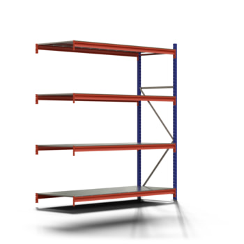 Weitspannregal EMMA - 2.500 x 2.250 x 800 mm (HxBxT) - Fachlast 660 kg - Stahlböden - Lagerregal - Anbauregal Weitspannregal EMMA - 2.500 x 2.250 x 800 mm (HxBxT) - Fachlast 660 kg - Stahlböden - Lagerregal - Anbauregal