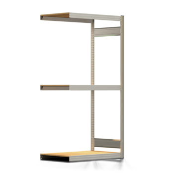 Schilderregal - Fachbodenregal - Holzböden - 250 kg - 2.000 x 1.005 x 600 mm (HxBxT) - Anbauregal - verzinkt - Steckregal BERT Schilderregal - Fachbodenregal - Holzböden - 250 kg - 2.000 x 1.005 x 600 mm (HxBxT) - Anbauregal - verzinkt - Steckregal BERT
