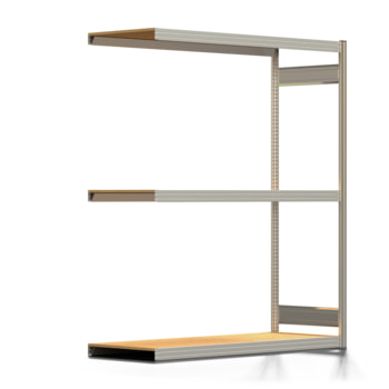 Schilderregal - Fachbodenregal - Holzböden - 250 kg - 2.000 x 1.695 x 600 mm (HxBxT) - Anbauregal - verzinkt - Steckregal BERT Schilderregal - Fachbodenregal - Holzböden - 250 kg - 2.000 x 1.695 x 600 mm (HxBxT) - Anbauregal - verzinkt - Steckregal BERT