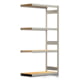 Schilderregal - Fachbodenregal - Holzböden - 250 kg - 2.500 x 1.285 x 600 mm (HxBxT) - Anbauregal - verzinkt - Steckregal BERT Schilderregal - Fachbodenregal - Holzböden - 250 kg - 2.500 x 1.285 x 600 mm (HxBxT) - Anbauregal - verzinkt - Steckregal BERT