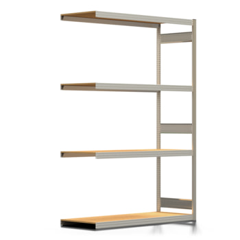 Schilderregal - Fachbodenregal - Holzböden - 250 kg - 2.500 x 1.695 x 600 mm (HxBxT) - Anbauregal - verzinkt - Steckregal BERT Schilderregal - Fachbodenregal - Holzböden - 250 kg - 2.500 x 1.695 x 600 mm (HxBxT) - Anbauregal - verzinkt - Steckregal BERT