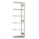Fachbodenregal mit Tiefenriegel - 250 kg - 2.500 x 875 x 300 mm (HxBxT) - Anbauregal - lichtgrau - Lagerregal - Steckregal - BERT Fachbodenregal mit Tiefenriegel - 250 kg - 2.500 x 875 x 300 mm (HxBxT) - Anbauregal - lichtgrau - Lagerregal - Steckregal - BERT