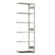 Fachbodenregal mit Tiefenriegel - 250 kg - 2.500 x 875 x 400 mm (HxBxT) - Anbauregal - lichtgrau - Lagerregal - Steckregal - BERT Fachbodenregal mit Tiefenriegel - 250 kg - 2.500 x 875 x 400 mm (HxBxT) - Anbauregal - lichtgrau - Lagerregal - Steckregal - BERT