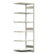 Fachbodenregal mit Tiefenriegel - 250 kg - 2.500 x 875 x 600 mm (HxBxT) - Anbauregal - lichtgrau - Lagerregal - Steckregal - BERT Fachbodenregal mit Tiefenriegel - 250 kg - 2.500 x 875 x 600 mm (HxBxT) - Anbauregal - lichtgrau - Lagerregal - Steckregal - BERT