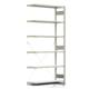 Fachbodenregal mit Tiefenriegel - 250 kg - 2.500 x 1.285 x 400 mm (HxBxT) - Anbauregal - lichtgrau - Lagerregal - Steckregal - BERT Fachbodenregal mit Tiefenriegel - 250 kg - 2.500 x 1.285 x 400 mm (HxBxT) - Anbauregal - lichtgrau - Lagerregal - Steckregal - BERT