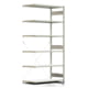 Fachbodenregal mit Tiefenriegel - 250 kg - 2.500 x 1.285 x 600 mm (HxBxT) - Anbauregal - lichtgrau - Lagerregal - Steckregal - BERT Fachbodenregal mit Tiefenriegel - 250 kg - 2.500 x 1.285 x 600 mm (HxBxT) - Anbauregal - lichtgrau - Lagerregal - Steckregal - BERT