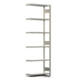 Fachbodenregal mit Tiefenriegel - 150 kg - 2.500 x 875 x 300 mm (HxBxT) - Anbauregal - 6 Böden - verzinkt - Lagerregal - Steckregal - BERT Fachbodenregal mit Tiefenriegel - 150 kg - 2.500 x 875 x 300 mm (HxBxT) - Anbauregal - 6 Böden - verzinkt - Lagerregal - Steckregal - BERT