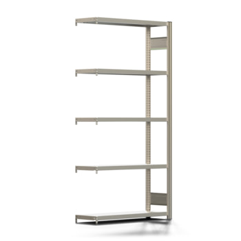 Fachbodenregal mit Tiefenriegel - 250 kg - 2.000 x 1.005 x 300 mm (HxBxT) - Anbauregal - Längenriegel - 5 Böden - Steckregal BERT Fachbodenregal mit Tiefenriegel - 250 kg - 2.000 x 1.005 x 300 mm (HxBxT) - Anbauregal - Längenriegel - 5 Böden - Steckregal BERT