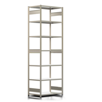 Fachbodenregal mit Tiefenriegel - 350 kg - 3.000 x 1.005 x 600 mm (HxBxT) - Grundregal - Längenriegel - verzinkt - 7 Böden - Steckregal BERT Fachbodenregal mit Tiefenriegel - 350 kg - 3.000 x 1.005 x 600 mm (HxBxT) - Grundregal - Längenriegel - verzinkt - 7 Böden - Steckregal BERT